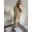 Women's Long Sleeve Turtleneck Knitted Dress (S/M/L ONE SIZE) ITALIAN FASHION IMD221099