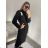 Women's Long Sleeve Turtleneck Knitted Dress (S/M/L ONE SIZE) ITALIAN FASHION IMD221099