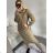 Women's Long Sleeve Turtleneck Knitted Dress (S/M/L ONE SIZE) ITALIAN FASHION IMD221099