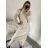 Women's Long Sleeve Turtleneck Knitted Dress (S/M/L ONE SIZE) ITALIAN FASHION IMD221099