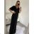 Women's Long Ball Gown Short Sleeve Dress (S/M/L ONE SIZE) ITALIAN FASHION IMH2280330/DR2 Burgundy