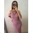 Women's Long Elegant Party Sparkly Carmen Dress (S/M ONE SIZE) ITALIAN FASHION IMM2251196/DUR