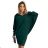 400-1 Bat dress with a hood - green