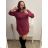 Women's elegant party long sleeve dress (S/M ONE SIZE) ITALIAN FASHION IM322282