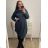 Hoodie Velvet Hooded Long Sleeve Women's Plus Size Dress (L/XL/2XL ONE SIZE) ITALIAN FASHION IM4221269