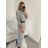 Women's Warm Knitted Dress with Belt Long Sleeve (S/M/L/XL ONE SIZE) ITALIAN FASHION IMM2259100