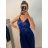 Women's Long Elegant Strapless Prom Dress (S/M ONE SIZE) ITALIAN FASHION IMWE223030 S/M Royal blue