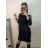 Women's Elegant Long Sleeve Dress (S/M ONE SIZE) ITALIAN FASHION IMWKK224087