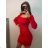 Šaty plesové dlouhé elegantní bez rukávu dámské (S/M ONE SIZE) ITALSKÁ MÓDA IMPBB22B22876 S/M red