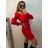Šaty plesové dlouhé elegantní bez rukávu dámské (S/M ONE SIZE) ITALSKÁ MÓDA IMPBB22B22876 S/M red