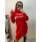 Knitted Turtleneck Long Sleeve Women's Christmas Dress (S/M ONE SIZE) ITALIAN FASHION IMPBB22X20305/DU