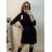 Women's Sparkly Turtleneck Long Sleeve Knitted Dress (S/M/L ONE SIZE) ITALIAN FASHION IM4221213