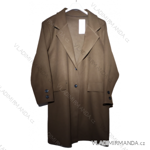 Fluffy Coat With Belt Long Sleeve Women's Plus Size (XL/2XL/3XL ONE SIZE) ITALIAN FASHION IMWQ22004
