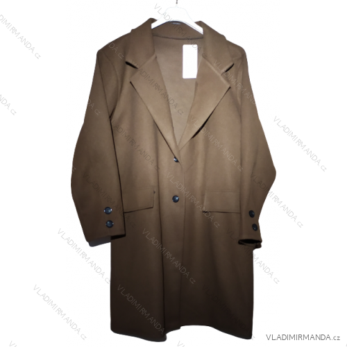 Fluffy Coat With Belt Long Sleeve Women's Plus Size (XL/2XL/3XL ONE SIZE) ITALIAN FASHION IMWQ22004