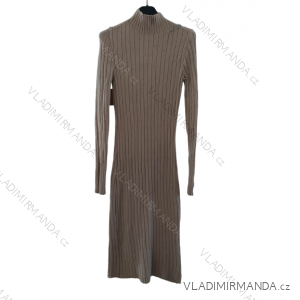 Women's Long Sleeve Knitted Dress (S/M ONE SIZE) ITALIAN FASHION IMWY22219/DR
