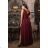 Women's Plus Size (42-46) Long Elegant Party Sleeveless Dress POLISH FASHION PMLBC23265-10