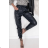 Women's Long Leather Pants (S/M ONE SIZE) ITALIAN FASHION IMPOC233035