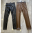 Women's Long Leather Warm Pants (S/M ONE SIZE) ITALIAN FASHION IMPOC233918