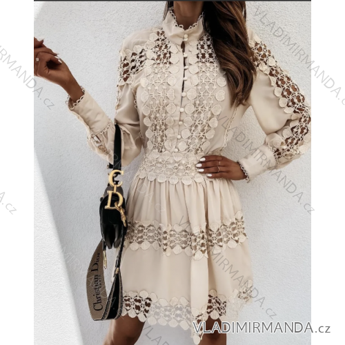 Elegant lace long sleeve women's dress (S/M/L ONE SIZE) ITALIAN FASHION IMPOC236339