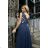 Women's Plus Size (42-46) Long Elegant Party Sleeveless Dress POLISH FASHION PMLBC23265-10