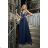 Women's Plus Size (42-46) Long Elegant Party Sleeveless Dress POLISH FASHION PMLBC23265-10