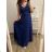 Women's Plus Size Elegant Party Sleeveless Prom Dress (L/XL/2XL ONE SIZE) ITALIAN FASHION IMM23XF-324
