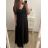 Šaty plesové elegantní společenské bez rukávu dámské nadrozměr (L/XL/2XL ONE SIZE) ITALSKÁ MÓDA IMM22XF-324 XL/2XL black