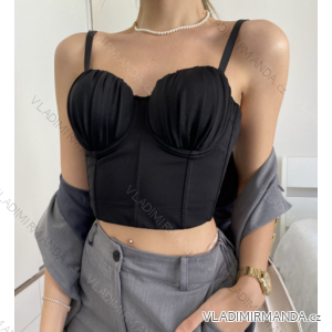 Women's Strappy Crop Top (S/M ONE SIZE) ITALIAN FASHION IMPBB23M2098