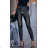 Women's Long Leather Pants (S/M ONE SIZE) ITALIAN FASHION IMPBB23M01411