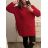 Knitted Dress a-Sweater Extended Long Sleeve Women's Plus Size (XL / 2XL ONE SIZE) ITALIAN FASHION IM421BONA