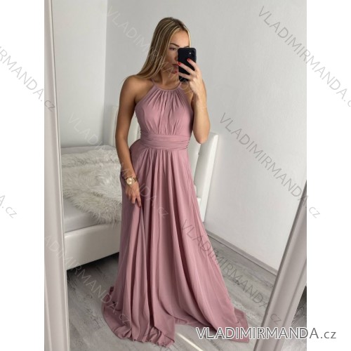 Elegant Short Ladies Dress (sml) ITALIAN MODA IM919014 Old-pink S/M