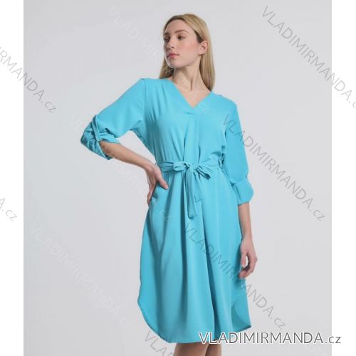 Elegant Long Sleeve Dress Women (S / M.ONE SIZE) ITALIAN FASHION IMM211302