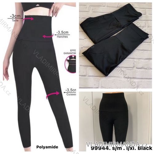 Leggings long insulated women's jeans (S-3XL) TURKISH FASHION TMWL20619 black S/M