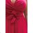 Women's Plus Size (42-48) Long Elegant Party Sleeveless Dress POLISH FASHION PMLBC23248-07 Burgundy 48