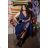 Women's Plus Size (42-46) Long Elegant Party Sleeveless Dress POLISH FASHION PMLBC23265-10 <p>blue</p> 44