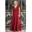 Women's Plus Size (42-46) Long Elegant Party Sleeveless Dress POLISH FASHION PMLBC23265-10