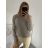 Women's long sleeve knitted sweater (L/XL ONE SIZE) ITALIAN FASHION IMM22Fd5816/DU L/XL beige