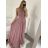 Women's elegant wedding social long dress with straps (S/M ONE SIZE) ITALIAN FASHION IMM2268806