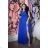 Women's Plus Size (42-46) Long Elegant Party Sleeveless Dress POLISH FASHION PMLBC23265-13 <p>Royal blue</p> 44
