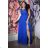 Women's Plus Size (42-46) Long Elegant Party Sleeveless Dress POLISH FASHION PMLBC23265-13 <p>Royal blue</p> 44