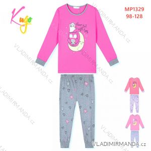 Children's long pajamas for girls (98-128) KUGO MP1329