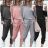 Women's Long Sleeve Tracksuit Set (S/M ONE SIZE) ITALIAN FASHION IMPGM231411
