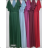 Women's Long Short Sleeve Dress (S/M ONE SIZE) ITALIAN FASHION FMPRP23JRE1395