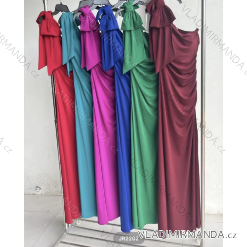 Women's Long Elegant Sleeveless Dress (S/M ONE SIZE) ITALIAN FASHION FMPRP23JR2202