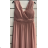 Women's Long Elegant Sleeveless Dress (S/M ONE SIZE) ITALIAN FASHION FMPRP23M-8881