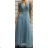 Women's long elegant party dress with straps (S/M ONE SIZE) ITALIAN FASHION FMPRP23JJ1678
