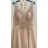 Women's long elegant party dress with straps (S/M ONE SIZE) ITALIAN FASHION FMPRP23JJ1678