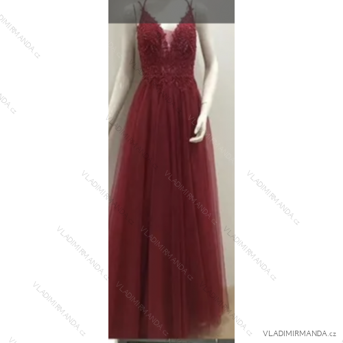 Women's long elegant dress with straps (S/M ONE SIZE) ITALIAN FASHION FMPRP23DF9108