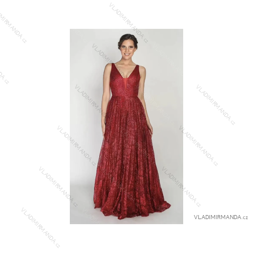 Women's long elegant dress with straps (S/M ONE SIZE) ITALIAN FASHION FMPRP23DF9137