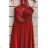 Women's Long Elegant Party Sleeveless Dress (S/M ONE SIZE) ITALIAN FASHION FMPRP23DF8558